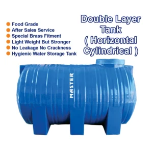 Plastic Horizontal Cyl. Tank ( Double Layer )