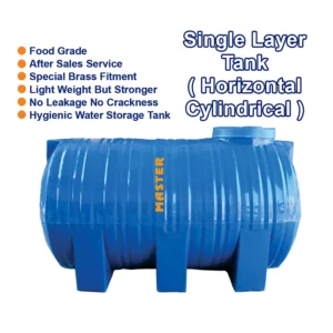 Plastic Horizontal Cyl. Tank ( Single Layer )
